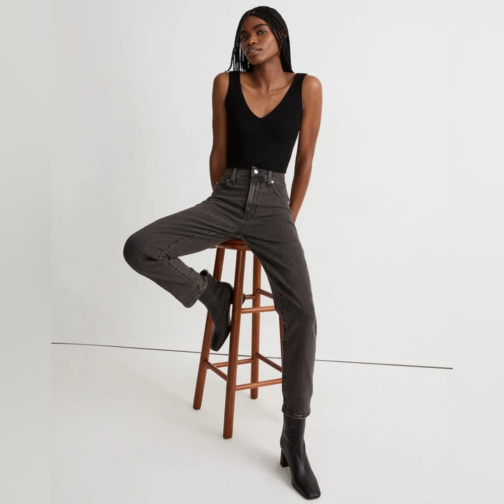 Madewell The Perfect Vintage Jeans Faded Black Wash Size 26